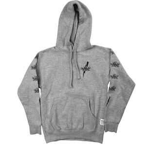 MNo7 Maiden Noir Men's Gray Dancing With The Devil Graphic Hoodie Hooded Top S